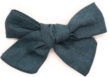 Load image into Gallery viewer, Three Hearts: Hair Bow - Harper Linen: Clip

