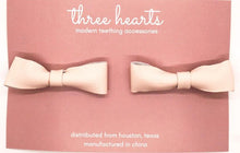 Load image into Gallery viewer, Three Hearts: Hair Bow - Hannah Leather: Clip
