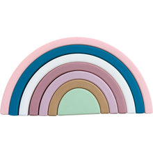 Load image into Gallery viewer, Three Hearts: Toy - Silicone Rainbow Stacker
