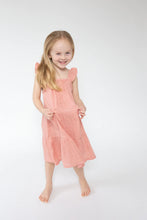 Load image into Gallery viewer, The Angel Dear Twirly Sundress and diaper cover from Magnolia &amp; Oak: Abilene&#39;s Premier Children&#39;s clothing boutique. 
