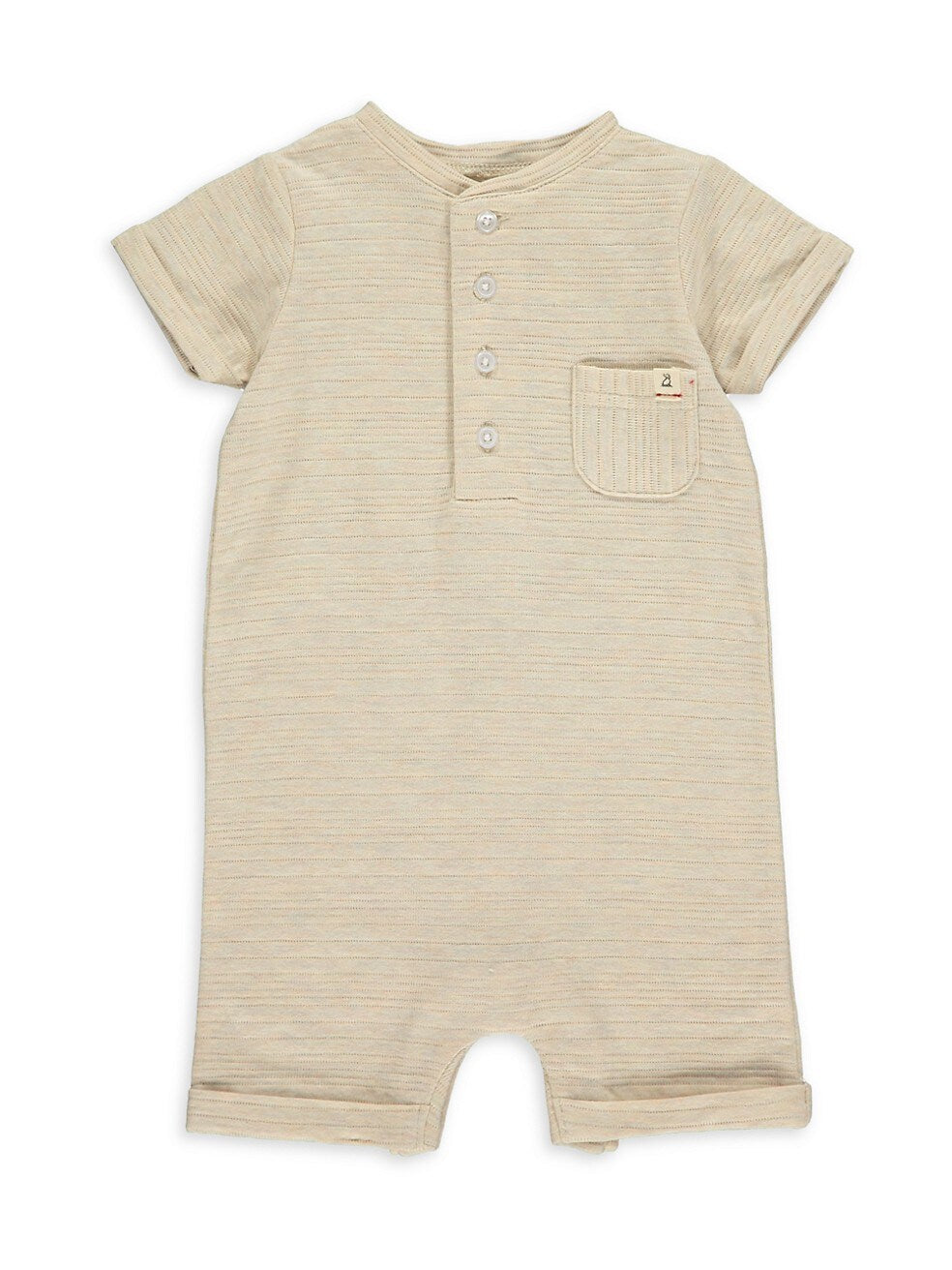 Me & Henry: Camborne Beige Henley Romper