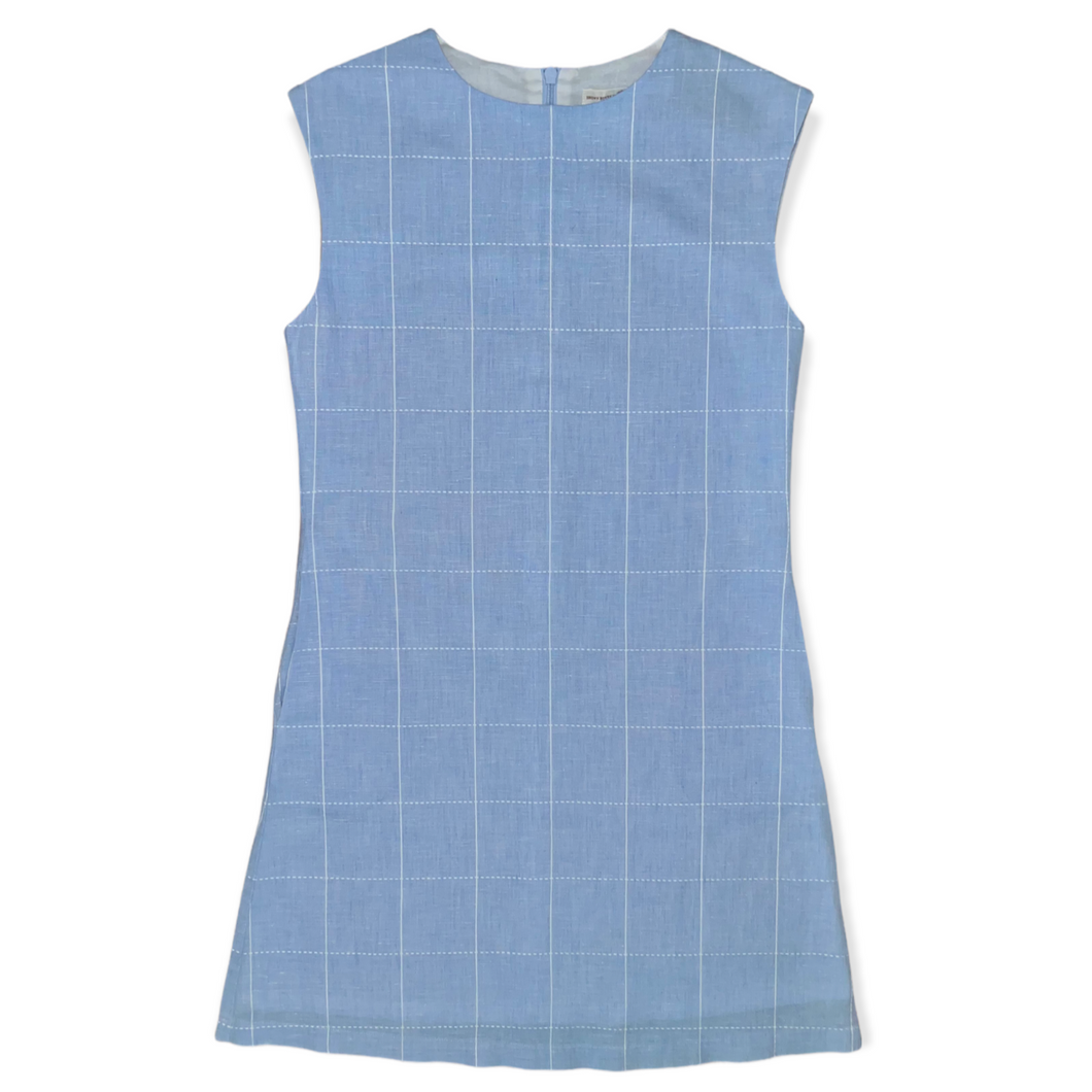 BB&Co: Belle Dress - Blue Linen
