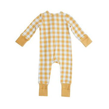 Load image into Gallery viewer, Angel Dear: Gingham Honey Romper
