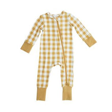 Load image into Gallery viewer, Angel Dear: Gingham Honey Romper
