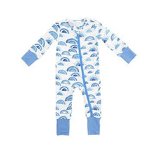 Load image into Gallery viewer, Angel Dear: Rise &amp; Shine Blue Romper
