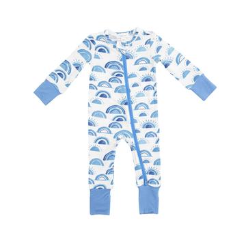 Angel Dear: Rise & Shine Blue Romper