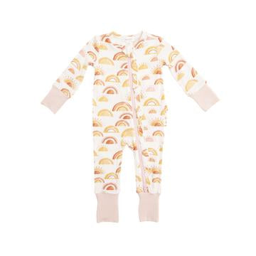 Angel Dear: Rise & Shine Pink Romper