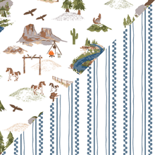 Load image into Gallery viewer, Bebe Au Lait - Wyoming + Western Stripe Classic Muslin Swaddle Blanket Set
