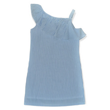 Load image into Gallery viewer, BB&amp;Co: Millie Ruffle Dress - Seersucker
