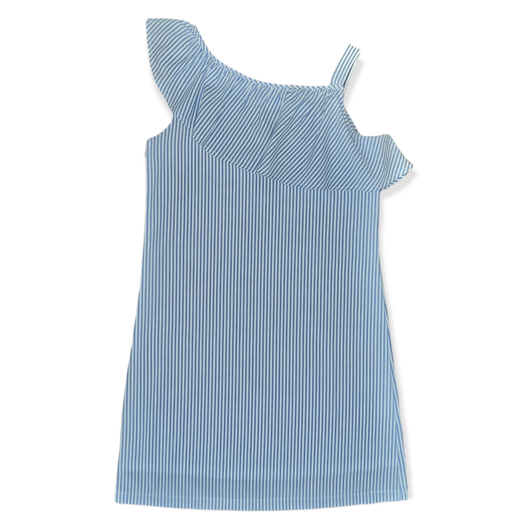BB&Co: Millie Ruffle Dress - Seersucker