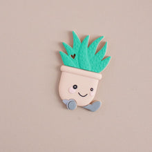 Load image into Gallery viewer, Three Hearts: Teether - Cactus/Succulent: Silicone
