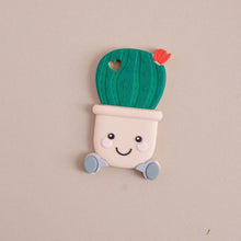 Load image into Gallery viewer, Three Hearts: Teether - Cactus/Succulent: Silicone
