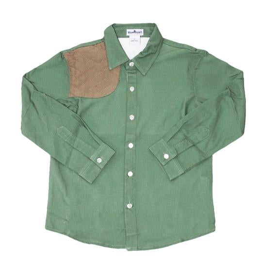 BlueQuail: Shirt - Sage Green & Khaki Long Sleeve (Ranch Collection)