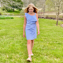 Load image into Gallery viewer, BB&amp;Co: Millie Ruffle Dress - Seersucker
