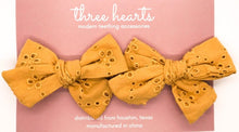 Load image into Gallery viewer, Three Hearts: Hair Bow - Enzleigh Linen: Clip
