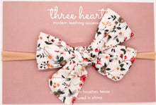 Load image into Gallery viewer, Three Hearts: Hair Bow - Hazel Linen: Headband
