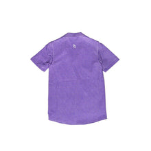 Load image into Gallery viewer, BlueQuail: Dress - Guayabera: Purple &amp; White Gameday
