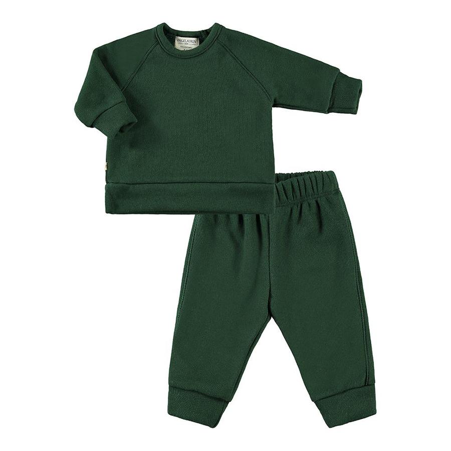 Paige Lauren: Organic Loungewear Dk Green