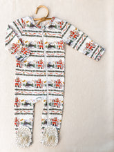 Load image into Gallery viewer, Velvet Fawn: Zipper PJs - Ticket, Please!
