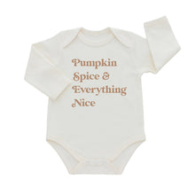 Load image into Gallery viewer, Emerson and Friends: Onesie - Pumpkin Spice L/S (Seasonal)
