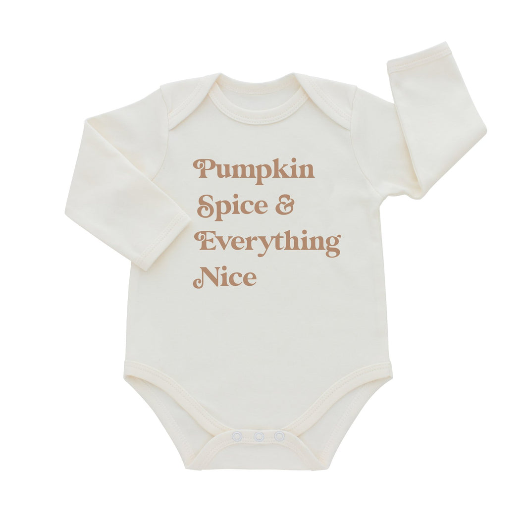 Emerson and Friends: Onesie - Pumpkin Spice L/S (Seasonal)