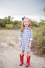 Load image into Gallery viewer, BlueQuail: Dress - Fall Plaid &amp; Khaki Long Sleeve (Ranch Collection)
