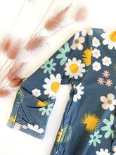 Load image into Gallery viewer, Emerson and Friends: Footie PJ - Blue Daisy (Bamboo)
