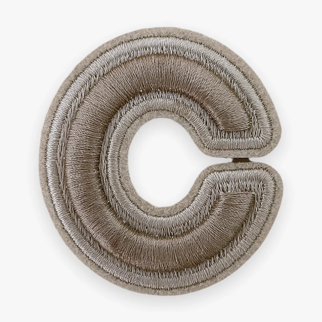 Velvet Fawn: Brown Letter Patches