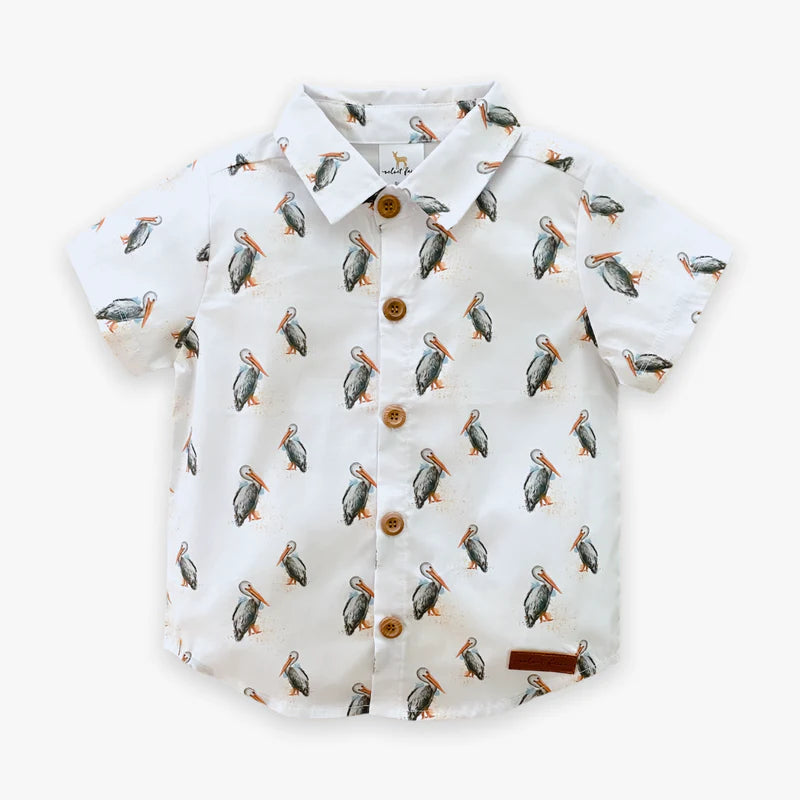 Velvet Fawn: Pelican Button Down