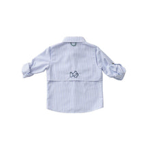 Load image into Gallery viewer, Prodoh:  Marina Blue Stripe Fishing Shirt
