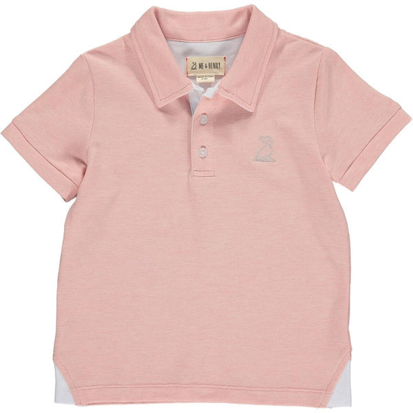 Me & Henry Starboard Pique Polo Pink