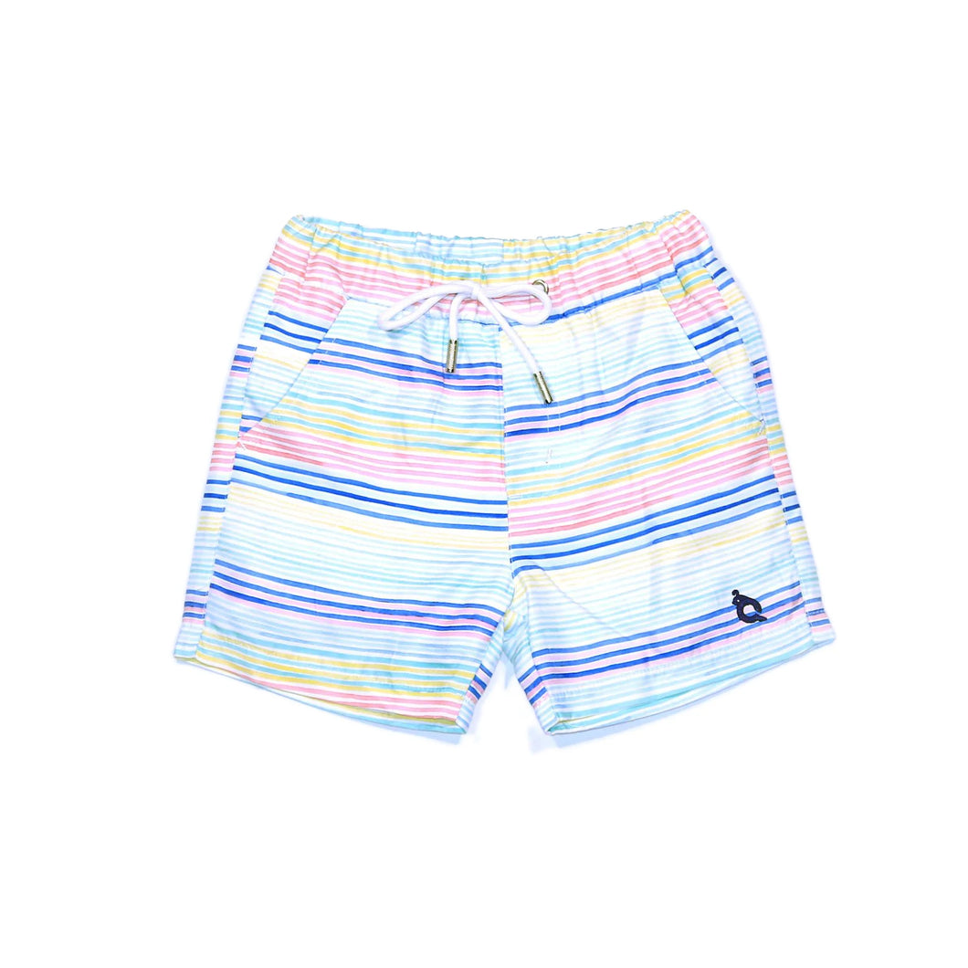 BlueQuail: Watercolor stripe swim