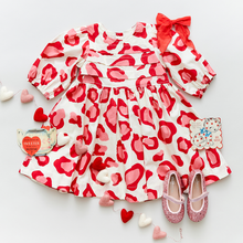 Load image into Gallery viewer, Pink Chicken: Evelyn Dress - Valentine&#39;s Leopard

