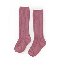 Load image into Gallery viewer, Little Stocking Co. Cable Knit Knee Highs
