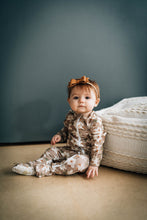 Load image into Gallery viewer, Velvet Fawn: Sweet Magnolia footed sleeper
