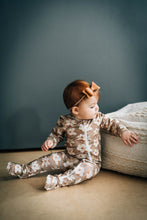 Load image into Gallery viewer, Velvet Fawn: Sweet Magnolia footed sleeper

