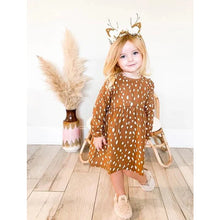 Load image into Gallery viewer, Velvet Fawn: Cora Dress - Fawn
