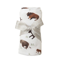 Load image into Gallery viewer, Angel Dear: Bison Swaddle Blanket
