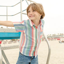 Load image into Gallery viewer, Pink Chicken: Boys Jack Shirt- Multi-Stripe
