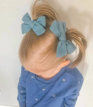 Load image into Gallery viewer, Macie &amp; Me: Small Schoolgirl Bows 2-pack
