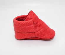 Load image into Gallery viewer, MishMoccs: Basketweave Red
