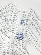 Load image into Gallery viewer, Lila + Hayes: Parker PJ - Egg Hunt Blue
