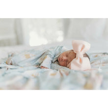 Load image into Gallery viewer, StevieJ&#39;s&amp;Co: LT Blue Floral Swaddle
