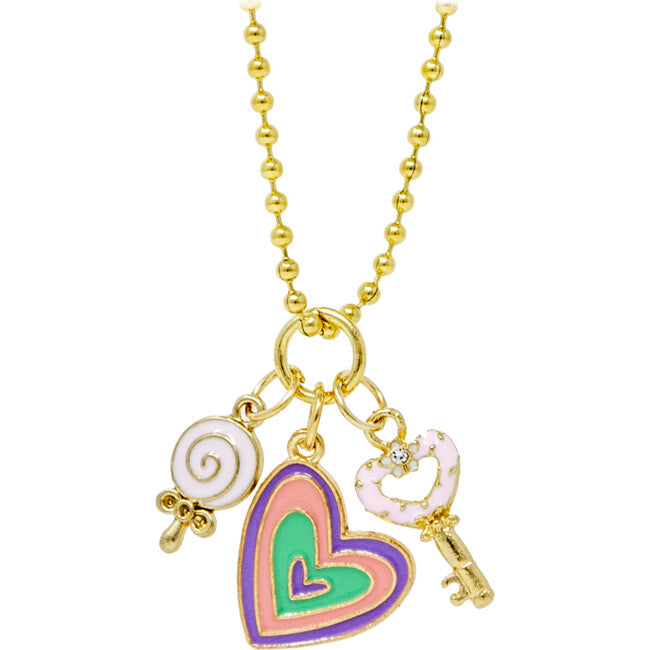 Zomi Gems: Heart, Lollipop, & Key Necklace