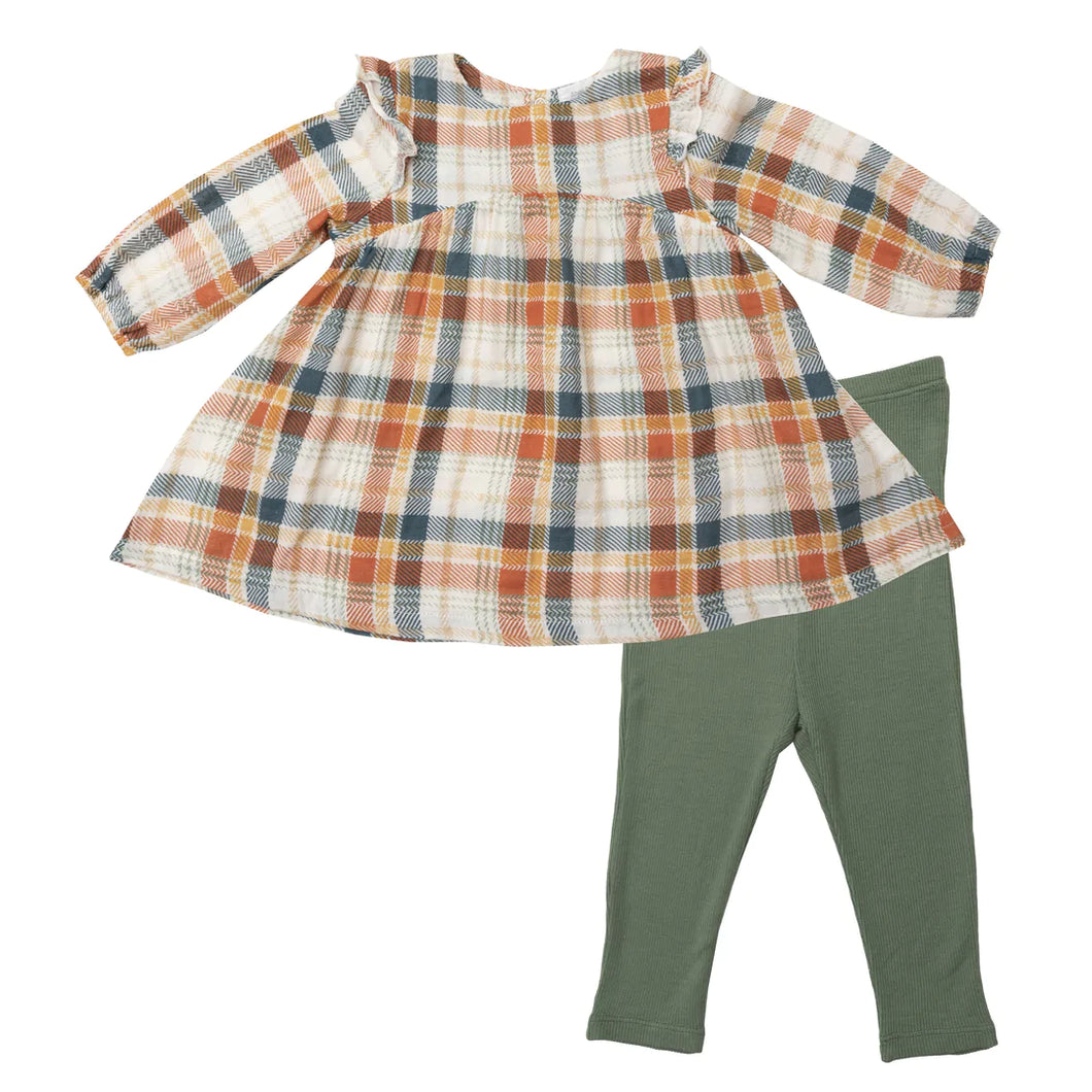 Angel Dear: Muslin Ruffled Dress/Leggings