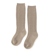 Load image into Gallery viewer, Little Stocking Co. Cable Knit Knee Highs
