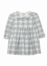 Load image into Gallery viewer, mabel + honey: Dress - Sweet Lullaby Plaid Woven (Grey)
