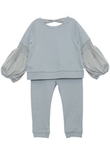 Load image into Gallery viewer, mabel + honey: DayDreamer Knit 2pc Set - Blue
