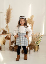 Load image into Gallery viewer, mabel + honey: 2 Piece Dress - Sweet Lullaby Plaid Woven (Grey)
