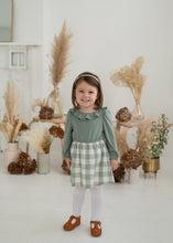 Load image into Gallery viewer, mabel + honey: Dress - Meadow Knit Green
